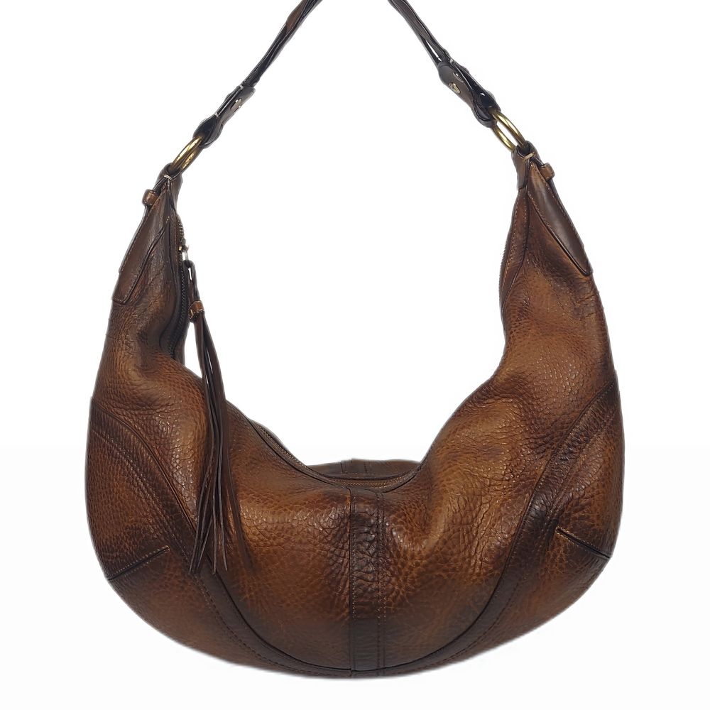 STUNNING! XL COACH ERGO SOHO LEATHER HOBO w/BRAIDED HANDLE - Picture 2 of 6